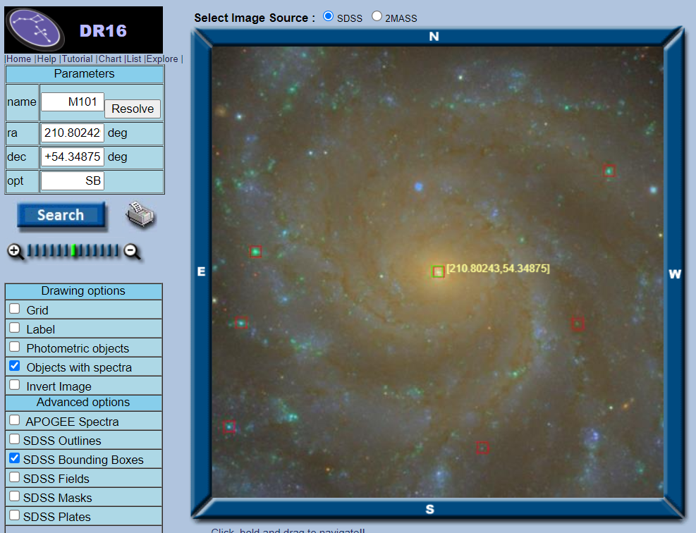 SDSS resolving M101